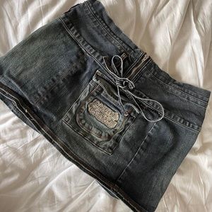 *SOLD* MARITHÉ + FRANCOIS GIRBAUD DENIM MINI SKIRT